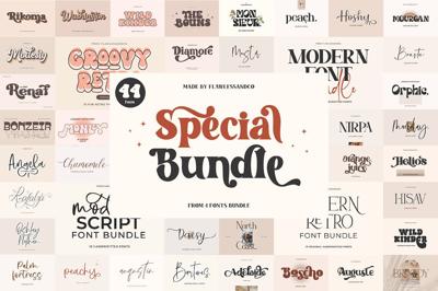 Special 44 Fonts Bundle Free Download