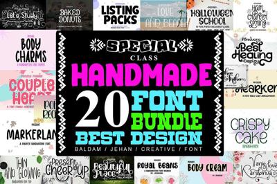 Special Collection 20 Font Bundle Free Download