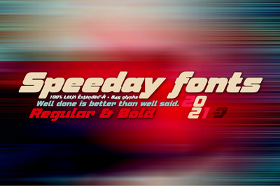 Speeday -2 Display Fonts- Free Download