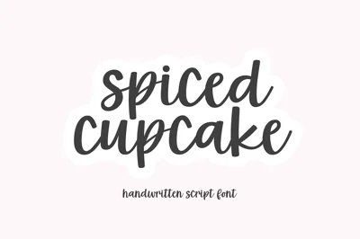 Spiced Cupcake | Modern Script Font