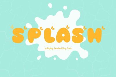 Splash font. Free Download