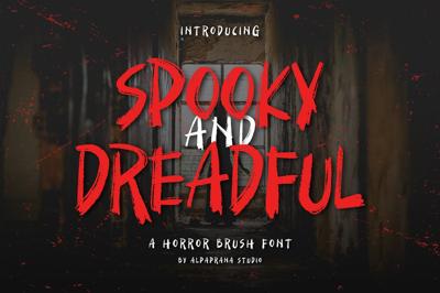 Spooky And Dreadful - Brush Font Free Download