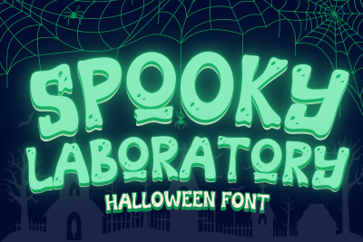 Spooky Laboratory is Halloween Font