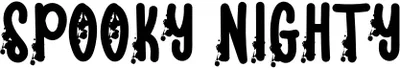 Spooky Nighty Font