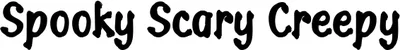 Spooky Scary Creepy Font