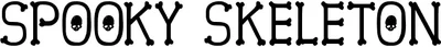 Spooky Skeleton Font