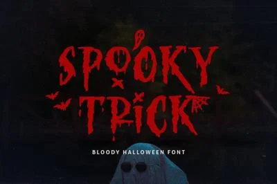 Spooky Trick - Creepy Halloween Font