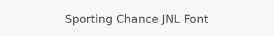 Sporting Chance JNL Font