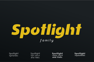 Spotlight I Sans Serif Family Free Download