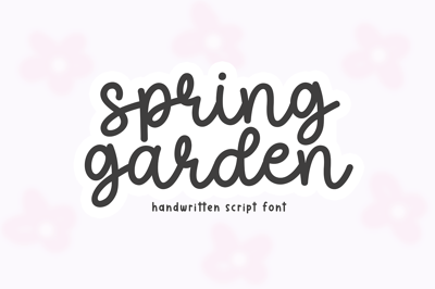 Spring Garden | Cute Script Font Free Download