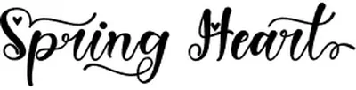 Spring Heart Font