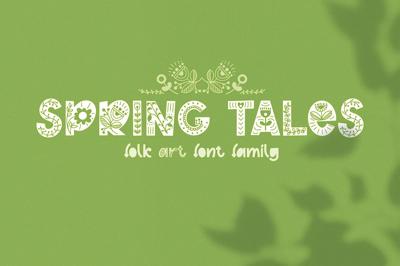 Spring Tales | Folk Art Font Free Download