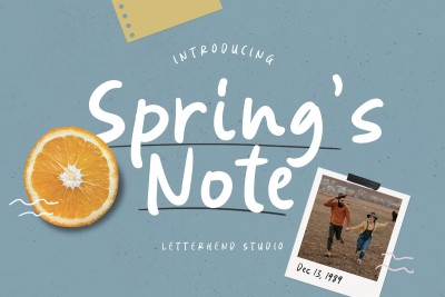 Spring Note Font