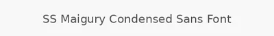 SS Maigury Condensed Sans Font