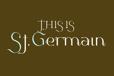 St.Germain. Beautiful serif font Free Download