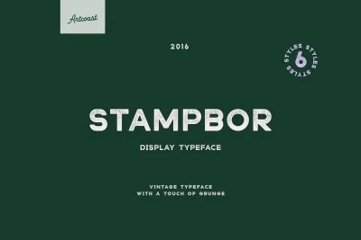 Stampbor Typeface Font
