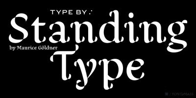 Standing Type Font
