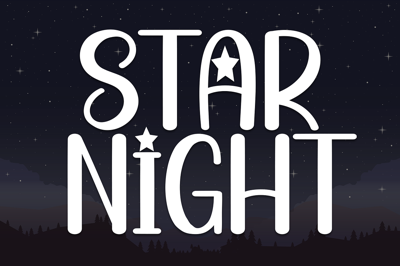 Star Night | Script Font Free Download