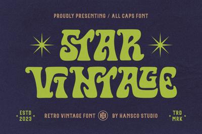 Star Vintage Font Free Download