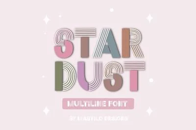 Stardust Multiline Retro Font