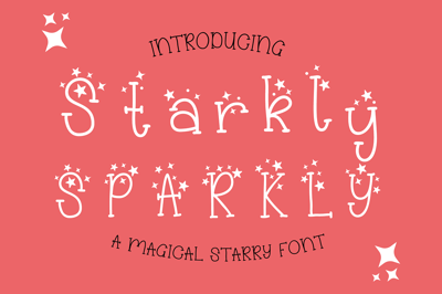 Starkly Sparkly Stars Font Free Download