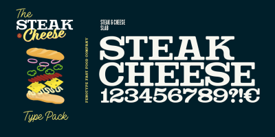 Steak And Cheese Font