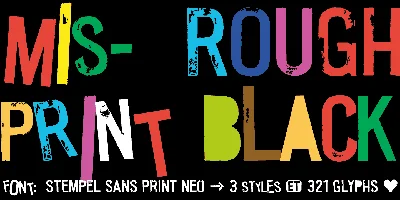 Stempel Sans Print Neo Font
