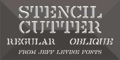 Stencil Cutter JNL Font
