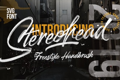 Stereohead Brush Font SVG