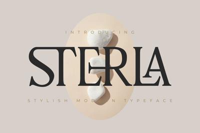 Sterla modern stylish typeface Free Download