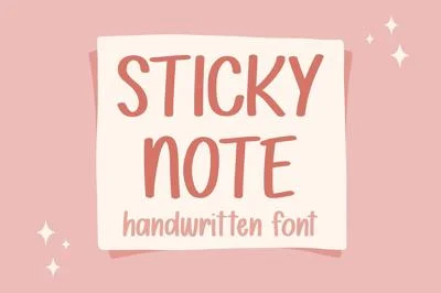 Sticky Note Font