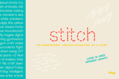 Stitch — An Embroidery Lesson Font Free Download