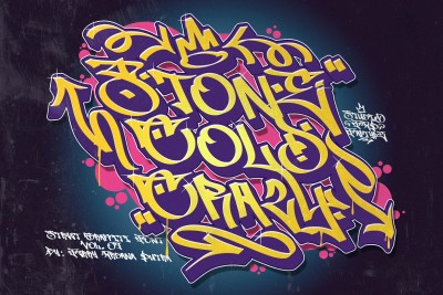 Stone Cold Crazy Graffiti | Music Album Graffiti Font