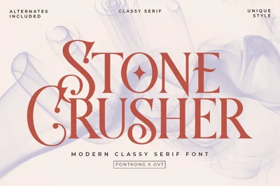 Stone Crusher - Modern Classy Serif Font