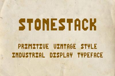 Stonestack Vintage Industrial Font Free Download