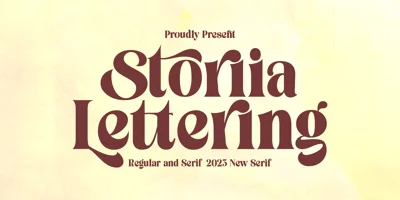 Storia Lettering Font