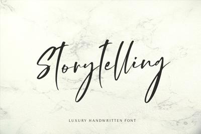 Storytelling - Modern Calligraphy Free Download