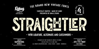 Straightler Font