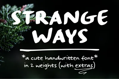 Strangeways handwritten sans font
