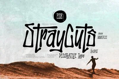 Stray Cuts - Decorative Type Font