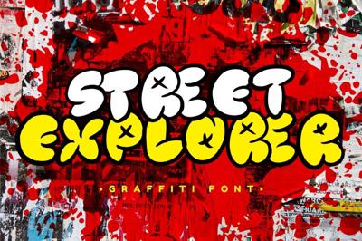 Street Explorer - Graffiti Font Free Download