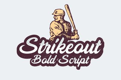 Strikeout - Bold Script Free Download