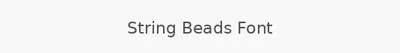 String Beads Font