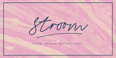 Stroom Script Font