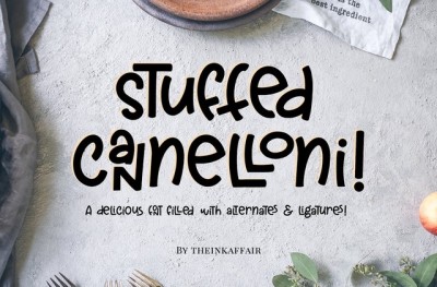 Stuffed Cannelloni Font