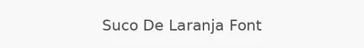 Suco De Laranja Font