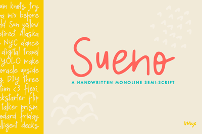 Sueno - A Monoline Semi-script Free Download