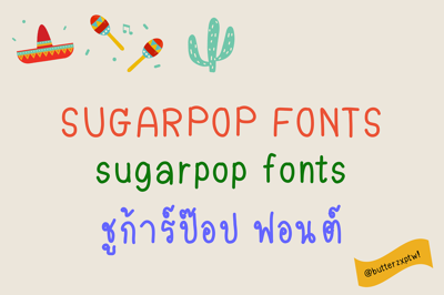 SUGARPOP FONTS | EN-TH Free Download