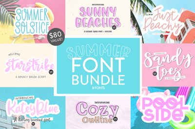 SUMMER Font Bundle - Hand Lettered Free Download