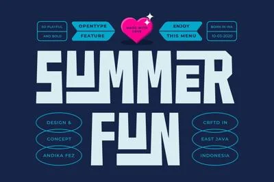 SUMMER FUN FONT